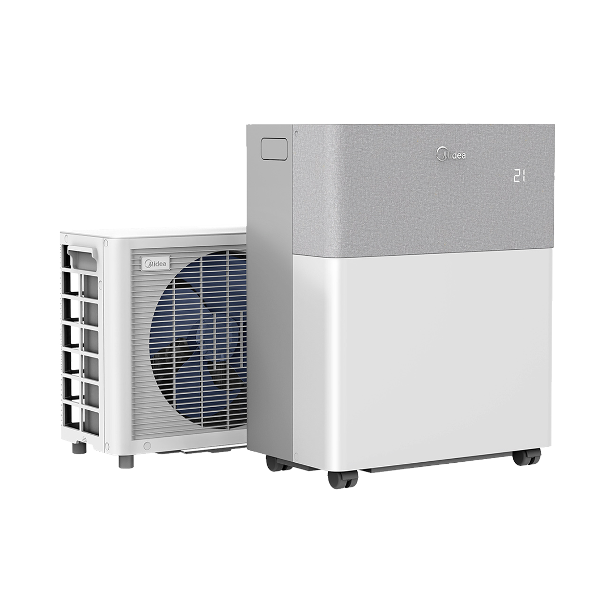 Midea PortaSplit 12K indoor and outdoor units